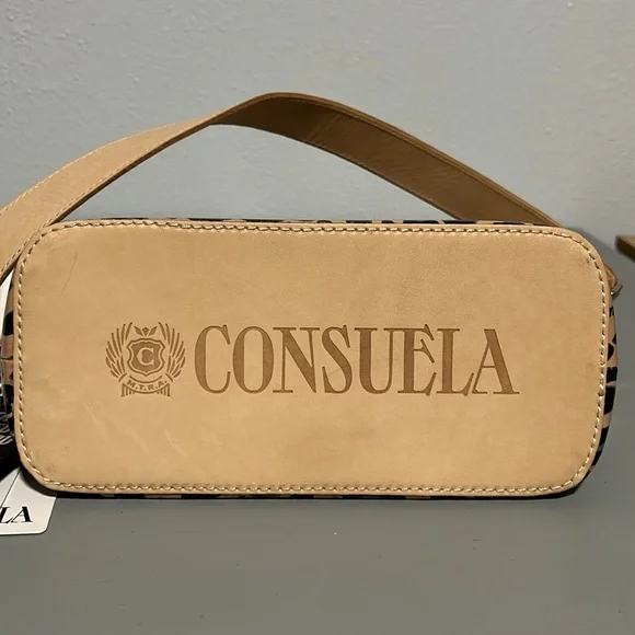 Consuela Tan and Black Leopard Shoulder Bag - Picture 7 of 7